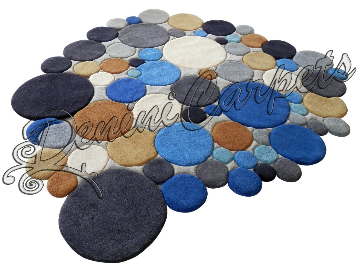 Дизайнерски луксозен килим с кръгове от Денини