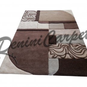 Вълнен килим с геометрични фигури